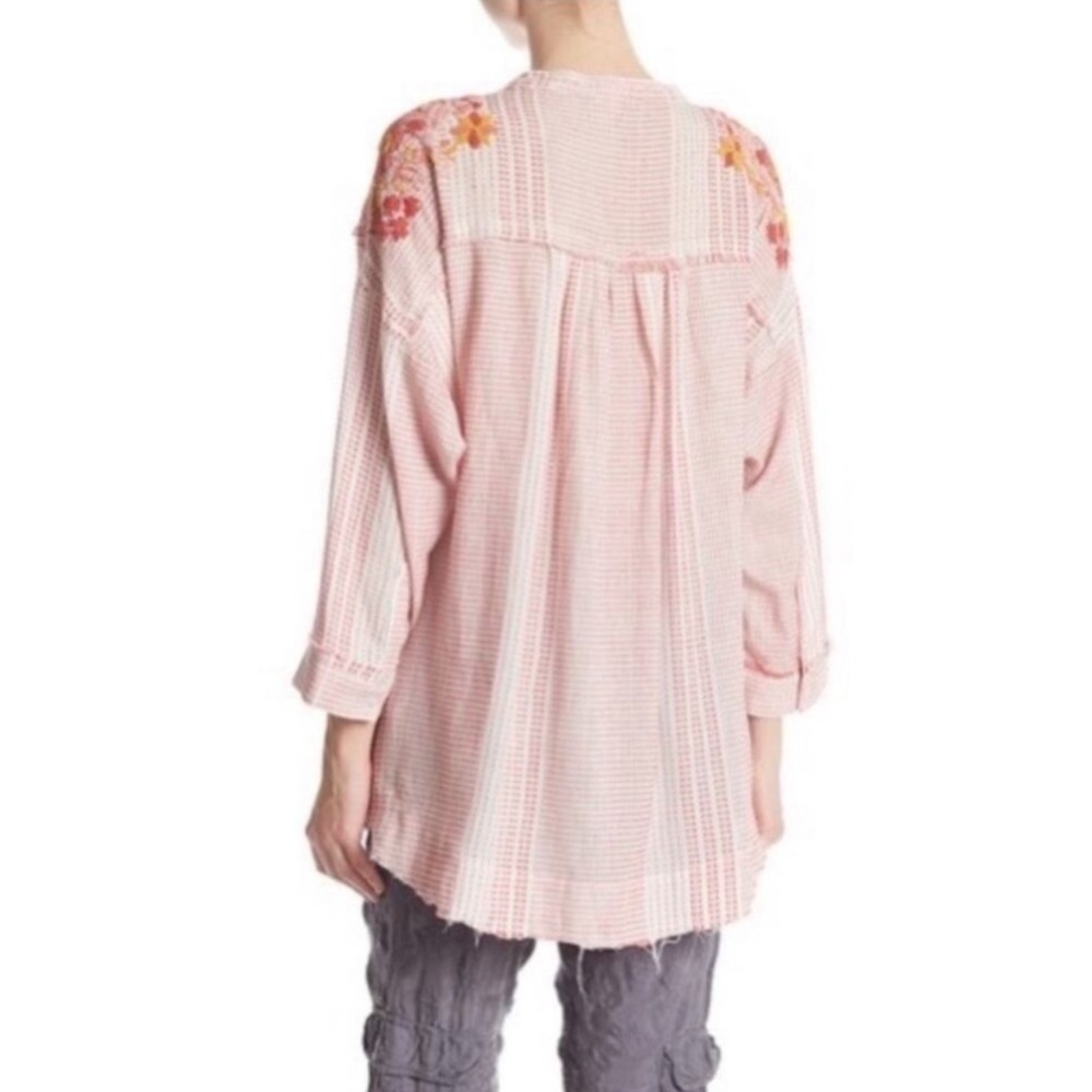 JOHNNY WAS Jacque Embellished Beaded Boho Tunic Top Size Medium - Picture 4 of 14